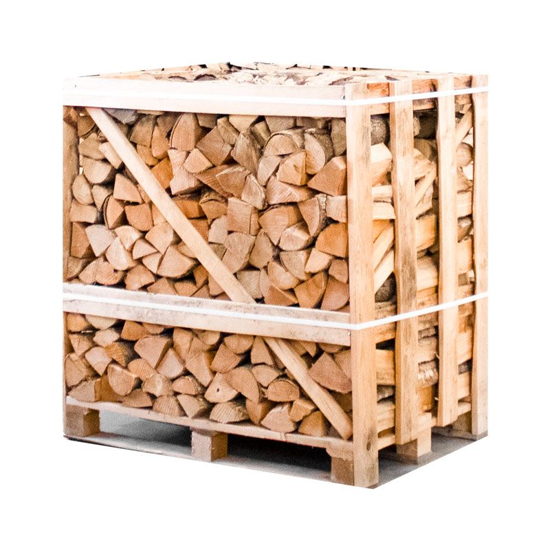 Halbe Palette kammergetrocknetes gespalten Esche Brennholz 25cm – Image 2