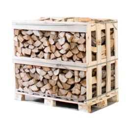 Halbe palette kammergetrocknetes gespalten Hainbuche Brennholz 25cm