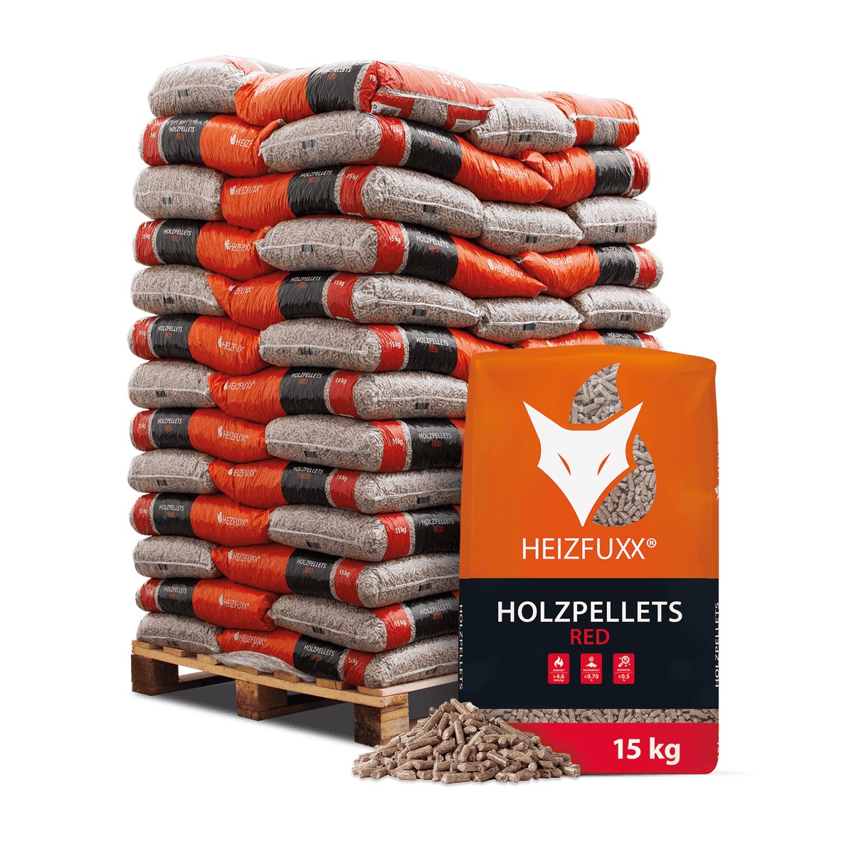 HEIZFUXX Holzpellets RED 975 kg ENplus A1 | Bilge Chauffage