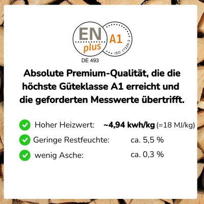 Holz Harry Premium Holzpellets 975 kg ENplus A1 | Bilge Chauffage – Image 5