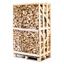 Palette Kammergetrocknetes gespalten Akazie Brennholz 25 cm