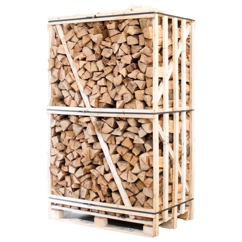 Palette kammergetrocknetes gespalten Buche Brennholz 33cm – Image 2
