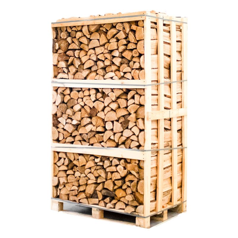 Palette kammergetrocknetes gespalten Eiche Brennholz 25cm – Image 2
